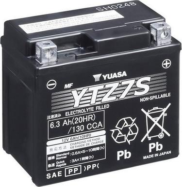 Yuasa YTZ7S - Стартерная аккумуляторная батарея, АКБ autodnr.net