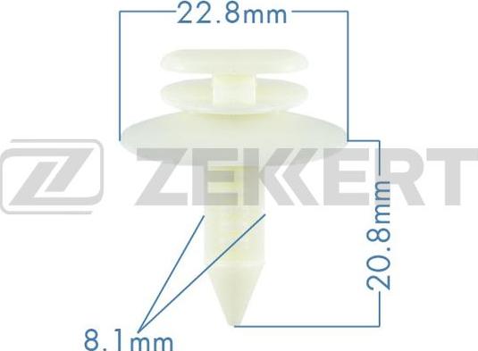 Zekkert BE-1059 - Клипса крепёжная General Motors миним. кол-во заказа 10 шт autodnr.net