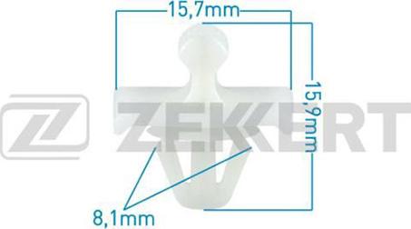 Zekkert be-1147 - Зажим, молдинг / защитная накладка autodnr.net