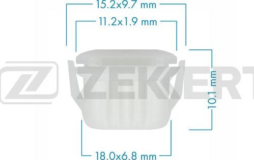 Zekkert be-1212 - Зажим, молдинг / защитная накладка autodnr.net