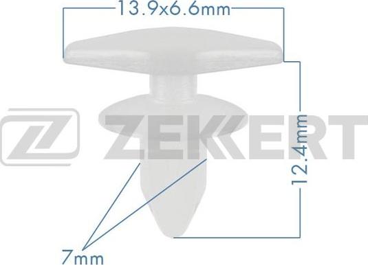 Zekkert be-1216 - Зажим, молдинг / защитная накладка autodnr.net