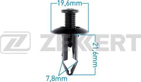 Zekkert BE-1426 - Зажим, молдинг / захисна накладка autocars.com.ua