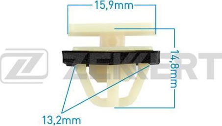 Zekkert BE-1937 - Зажим, молдинг / захисна накладка autocars.com.ua