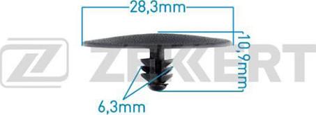 Zekkert BE-2036 - Клипса крепёжная Nissan миним. кол-во заказа 10 шт autodnr.net