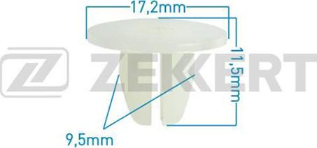 Zekkert BE-2180 - Зажим, молдинг / захисна накладка autocars.com.ua