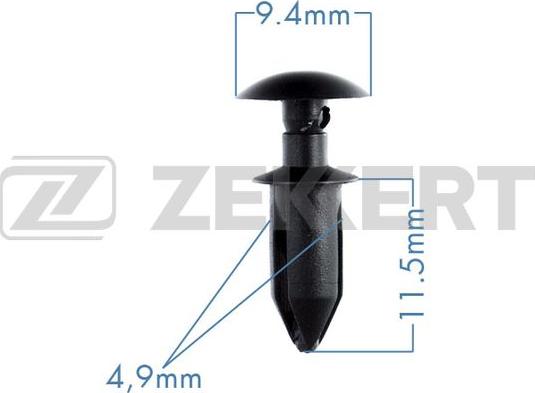 Zekkert BE-2206 - Клипса крепёжная Chrysler  General Motors миним. кол-во заказа 10 шт autodnr.net