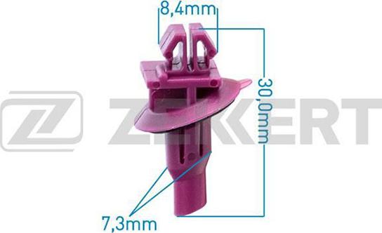 Zekkert BE-2375 - Зажим, молдинг / защитная накладка autodnr.net