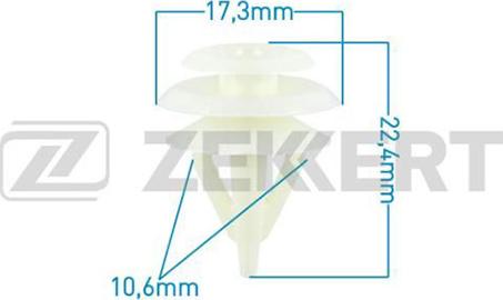 Zekkert BE-2508 - Клипса крепёжная Honda миним. кол-во заказа 10 шт autodnr.net