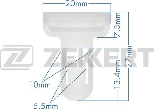 Zekkert be-2517 - Зажим, молдинг / защитная накладка autodnr.net