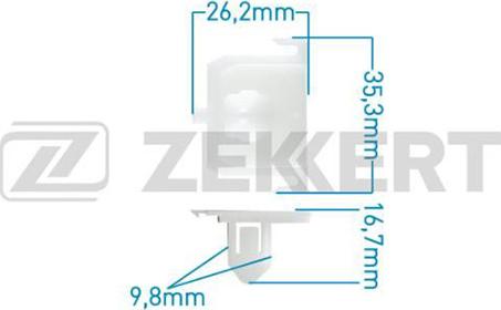 Zekkert BE-2610 - Зажим, молдинг / защитная накладка avtokuzovplus.com.ua