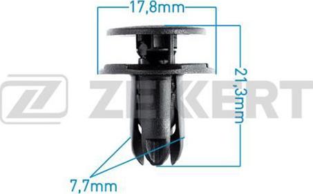 Zekkert be-2769 - Зажим, молдинг / защитная накладка autodnr.net