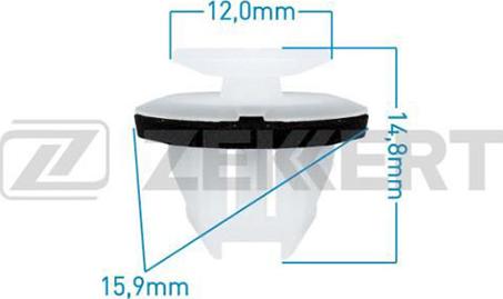 Zekkert BE-2831 - Зажим, молдинг / защитная накладка avtokuzovplus.com.ua