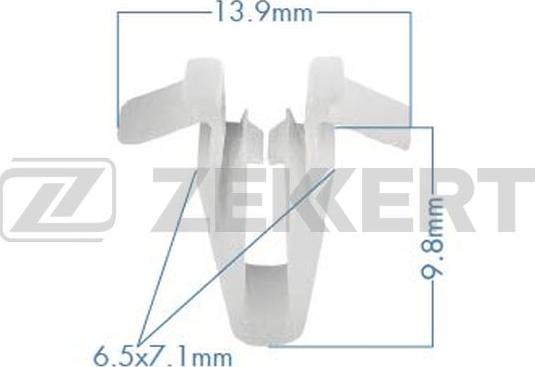 Zekkert BE-3217 - Зажим, молдинг / защитная накладка avtokuzovplus.com.ua