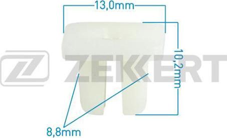 Zekkert BE-3269 - Клипса крепёжная Honda  Mazda  Nissan  Toyota миним. кол-во заказа 10 шт autodnr.net