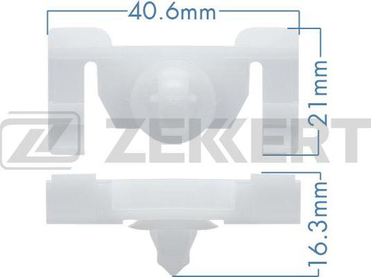 Zekkert be-3347 - Зажим, молдинг / защитная накладка autodnr.net