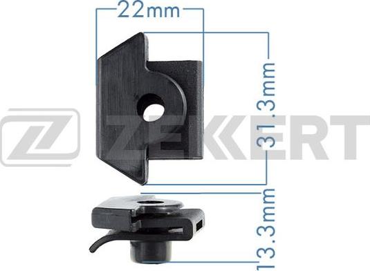 Zekkert be-3434 - Зажим, молдинг / защитная накладка autodnr.net