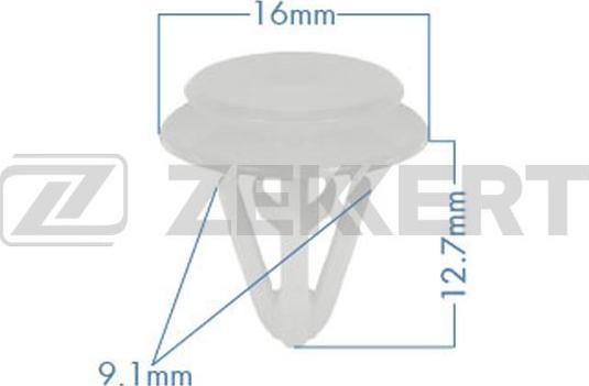 Zekkert be-3529 - Зажим, молдинг / защитная накладка autodnr.net