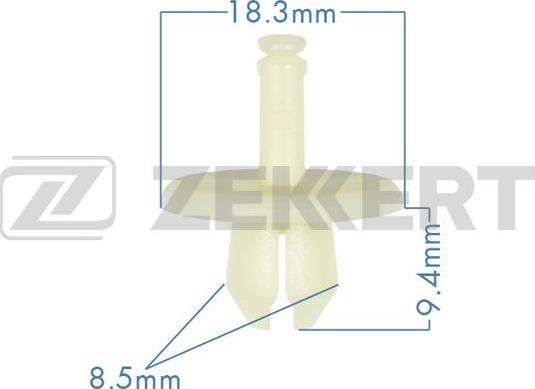 Zekkert be-3533 - Зажим, молдинг / защитная накладка autodnr.net