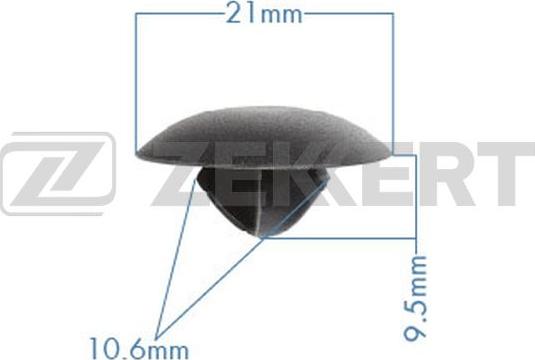 Zekkert be-3534 - Зажим, молдинг / защитная накладка autodnr.net