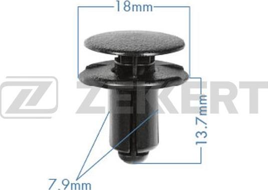 Zekkert BE-3547 - Зажим, молдинг / защитная накладка autodnr.net