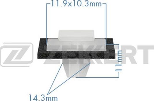 Zekkert be-3550 - Зажим, молдинг / защитная накладка autodnr.net