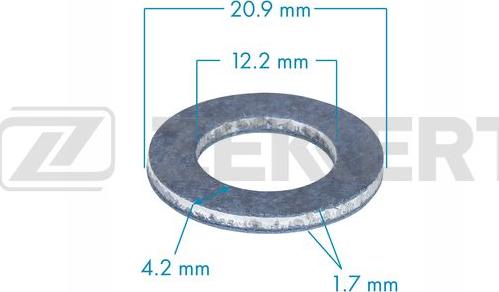Zekkert BE-3570 - Уплотнительное кольцо, резьбовая пробка маслосливного отверстия autodnr.net