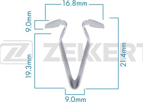 Zekkert BE-3578 - Зажим, молдинг / захисна накладка autocars.com.ua