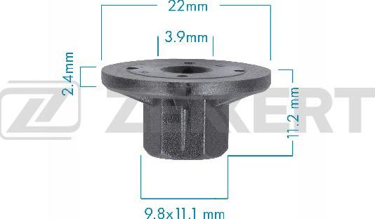 Zekkert BE-3598 - Зажим, молдинг / защитная накладка autodnr.net