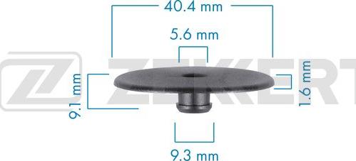 Zekkert BE-3611 - Зажим, молдинг / защитная накладка avtokuzovplus.com.ua