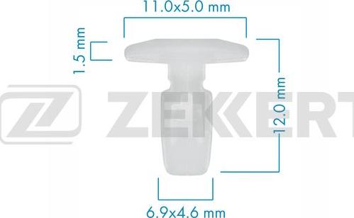 Zekkert be-3625 - Зажим, молдинг / защитная накладка autodnr.net