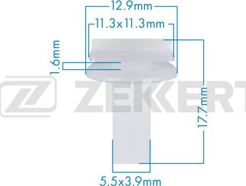 Zekkert BE-3654 - Зажим, молдинг / защитная накладка avtokuzovplus.com.ua