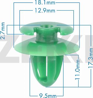 Zekkert be-3787 - Зажим, молдинг / защитная накладка autodnr.net