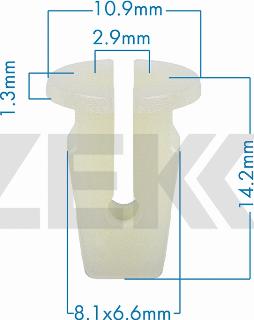 Zekkert be-3793 - Зажим, молдинг / защитная накладка autodnr.net