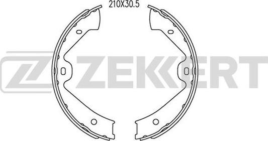 Zekkert BK-4087 - Комплект тормозных колодок, барабанные autodnr.net