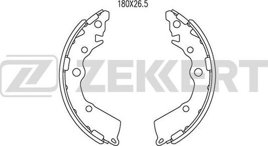 Zekkert bk-4094 - Комплект тормозных колодок, барабанные autodnr.net