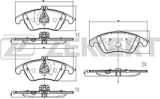 Zekkert BS-1879 - Тормозные колодки, дисковые, комплект autodnr.net