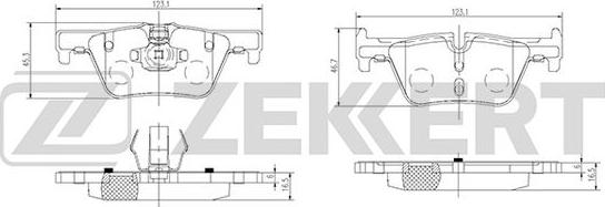 Zekkert BS-2149 - Тормозные колодки, дисковые, комплект avtokuzovplus.com.ua