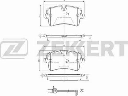 VAG 9A769845100 - Тормозные колодки, дисковые, комплект avtokuzovplus.com.ua