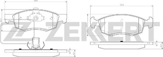 Zekkert BS-2940 - Тормозные колодки, дисковые, комплект autodnr.net