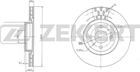 Zekkert BS-5011 - Тормозной диск autodnr.net