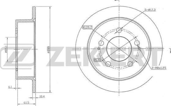 Zekkert BS-5148 - Тормозной диск autodnr.net