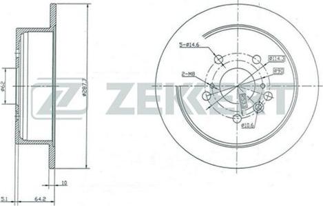 Zekkert BS-5403 - Тормозной диск autodnr.net