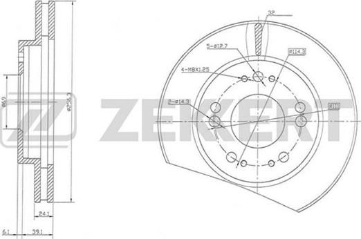 Zekkert BS-5710 - Тормозной диск autodnr.net