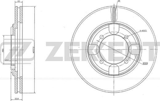 Allied Nippon ADC1002VSL - Тормозной диск avtokuzovplus.com.ua