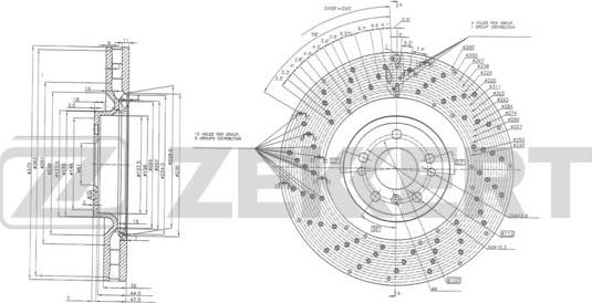 Zekkert BS-6014 - Гальмівний диск autocars.com.ua