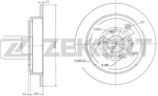 Zekkert BS-6068 - Тормозной диск autodnr.net