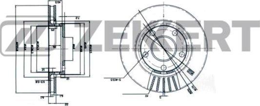 Zekkert BS-6202 - Гальмівний диск autocars.com.ua