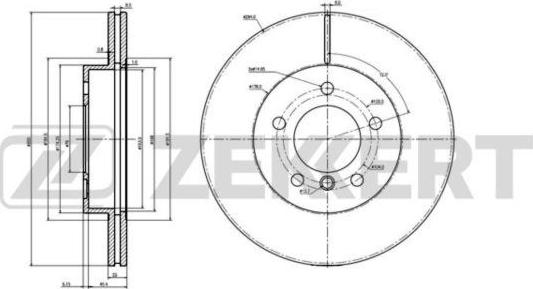 Zekkert BS-6222 - Гальмівний диск autocars.com.ua