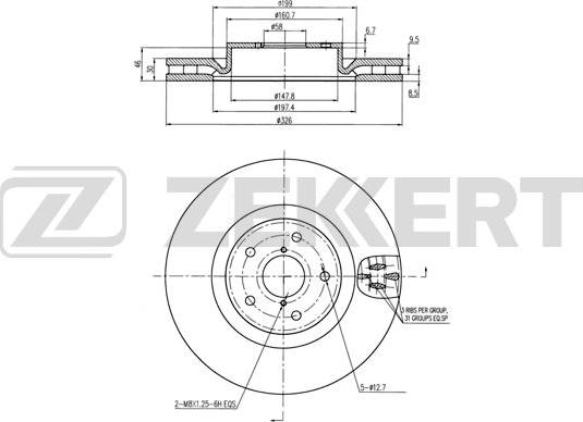 Zekkert BS-6420 - Тормозной диск autodnr.net