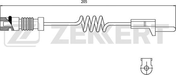 Zekkert BS-8014 - Сигнализатор, износ тормозных колодок autodnr.net